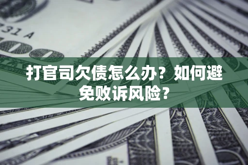 北京打官司欠债怎么办？如何避免败诉风险？