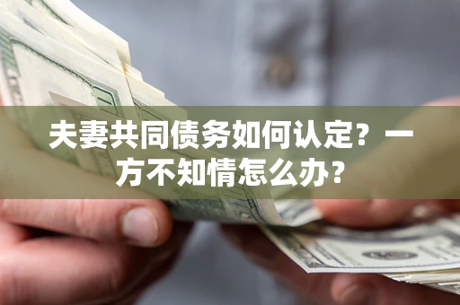 北京夫妻共同债务如何认定？一方不知情怎么办？
