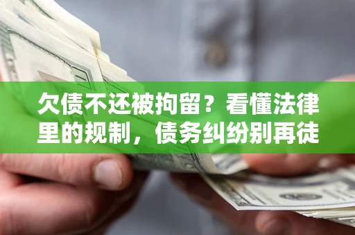 北京欠债不还被拘留？看懂法律里的规制，债务纠纷别再徒劳奔波