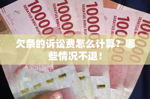 北京欠条的诉讼费怎么计算？哪些情况不退！