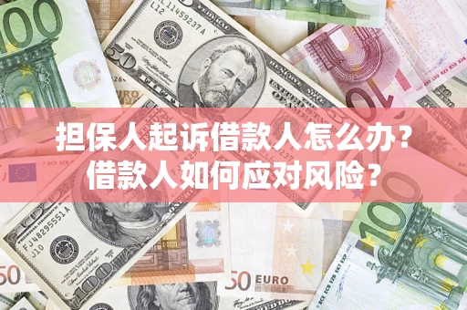 北京担保人起诉借款人怎么办？借款人如何应对风险？